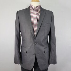 APT.9 Men's Sport Coat Blazer Two Button Gray Premier Flex Slim Size 40L‎